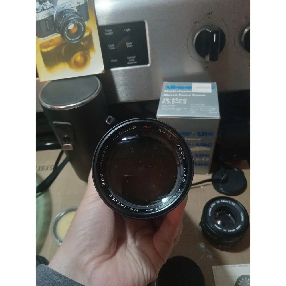 Canon AE-1 Camera + Vintage Lenses/Accessories Filter Flash Cannon Lens Fed Film